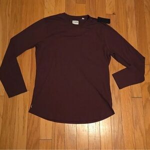Cuts Clothing LS Tee in Port - XL NWT